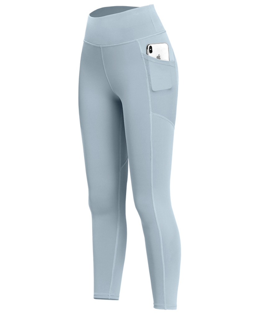 Reversible Fleece Yoga Pants with Pockets (9/10 Length)