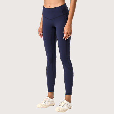 Reversible Fleece Yoga Pants with Pockets (9/10 Length)