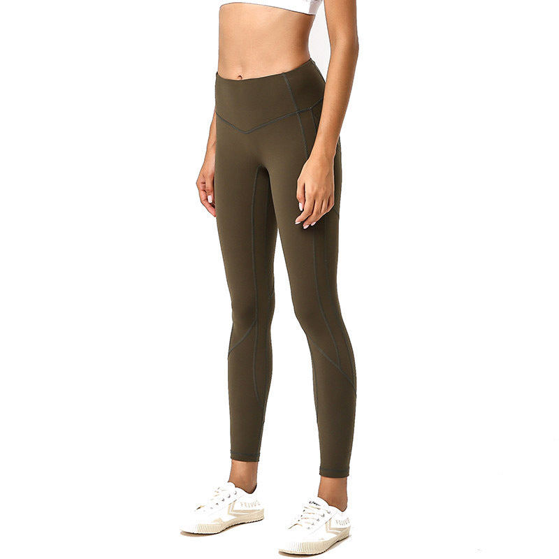 Reversible Fleece Yoga Pants with Pockets (9/10 Length)
