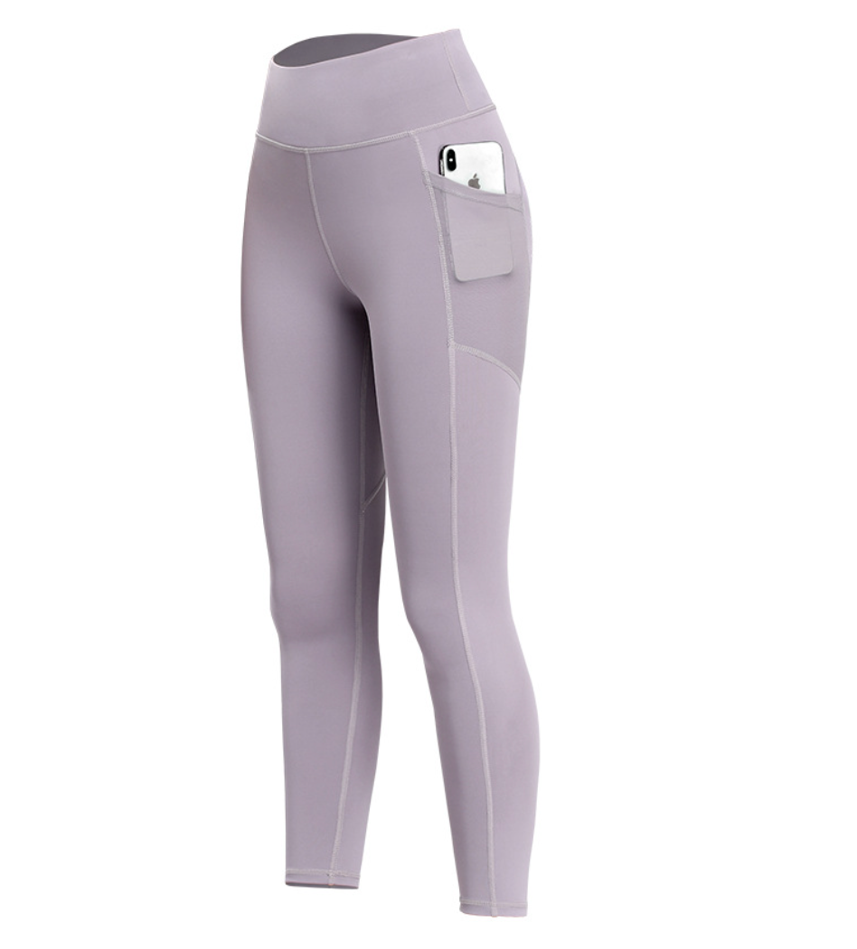 Reversible Fleece Yoga Pants with Pockets (9/10 Length)